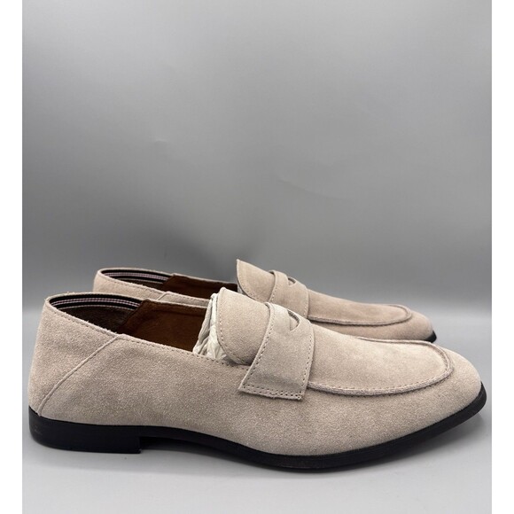 Steve Madden Men\'s Traviss Crush Back Penny Loafers, Desert, Size 8 main image 7